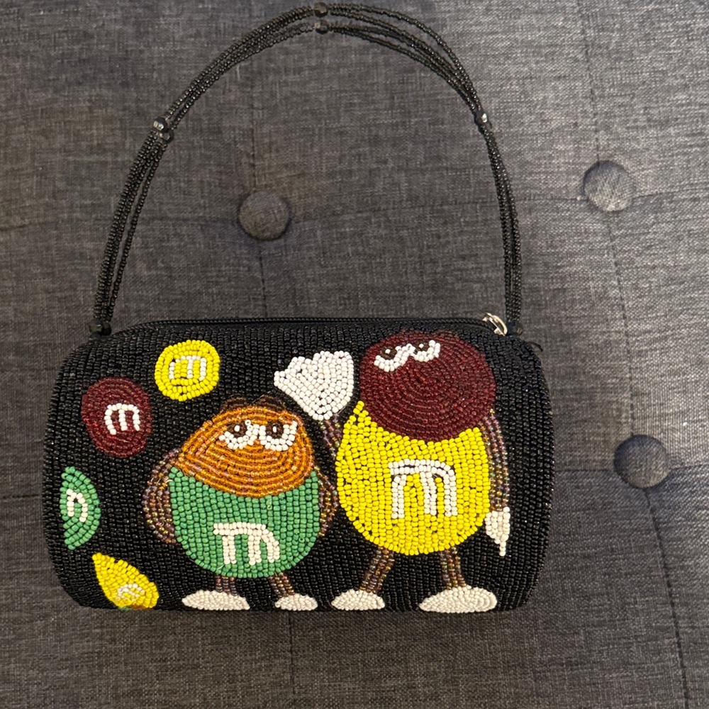 Vintage fully Beaded M&M Handbag